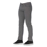 Trussardi Jeans Gray Cotton Men's Pants